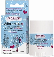 Fragrances, Perfumes, Cosmetics Protective Face Cream Stick - Floslek Winter Care Cream Stick Protective Spf 50+