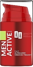 Ultra-Lightweight Face Cream 3in1 - AA Cosmetics Men Active Care — photo N3