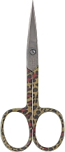 Nail Scissors, 01-172C2, yellow leopard - Zauber — photo N1