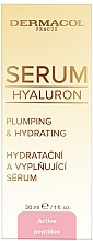 Moisturizing & Smoothing Face Serum - Dermacol Hyaluron Plumping & Hydrating Serum — photo N2