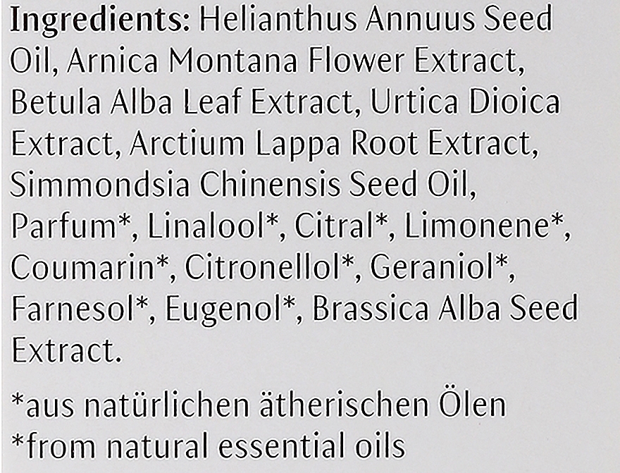Body Oil "Birch & Arnica" - Dr. Hauschka Birch Arnica Energising Body Oil — photo N4