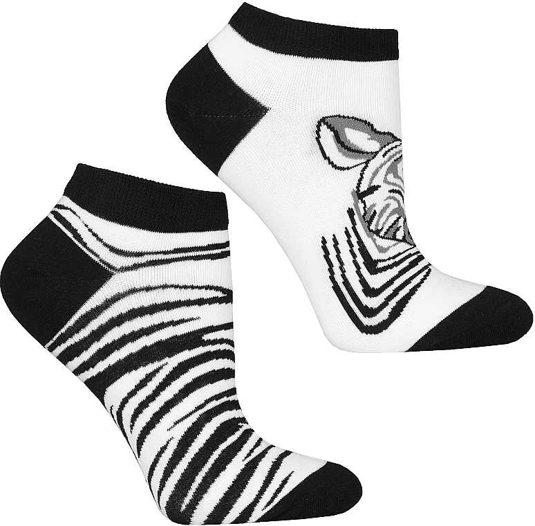 Women's Socks, CSD240-076, Zebra - Moraj — photo N2