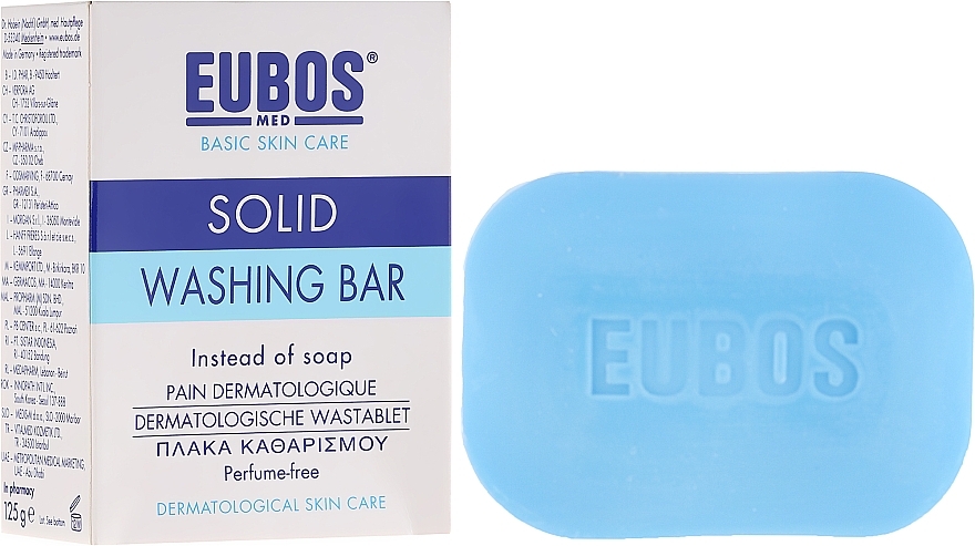 Soap - Eubos Med Basic Skin Care Solid Washing Bar — photo N1