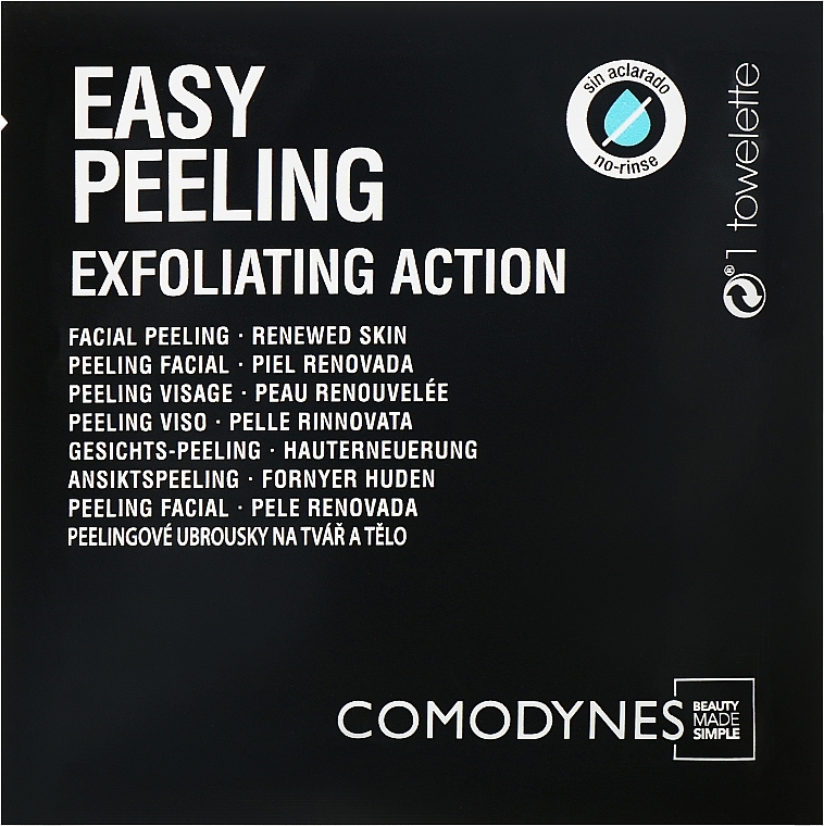 Exfoliating Facial Wipes - Comodynes Easy Peeling — photo N1