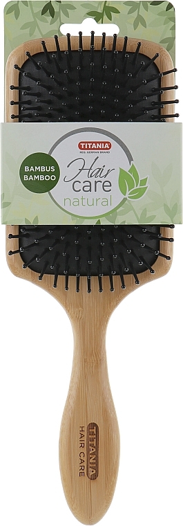 Bamboo Massage Hair Brush, 25 cm - TITANIA — photo N1