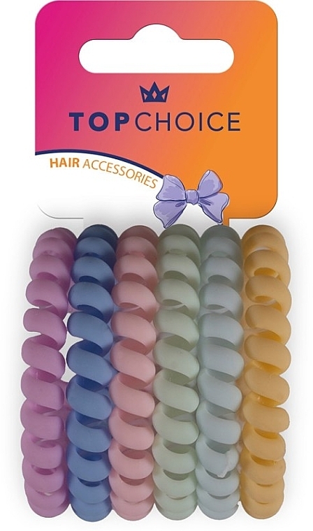 Hair Tie, 20049, 6 pcs. - Top Choice Hair Accessories — photo N1