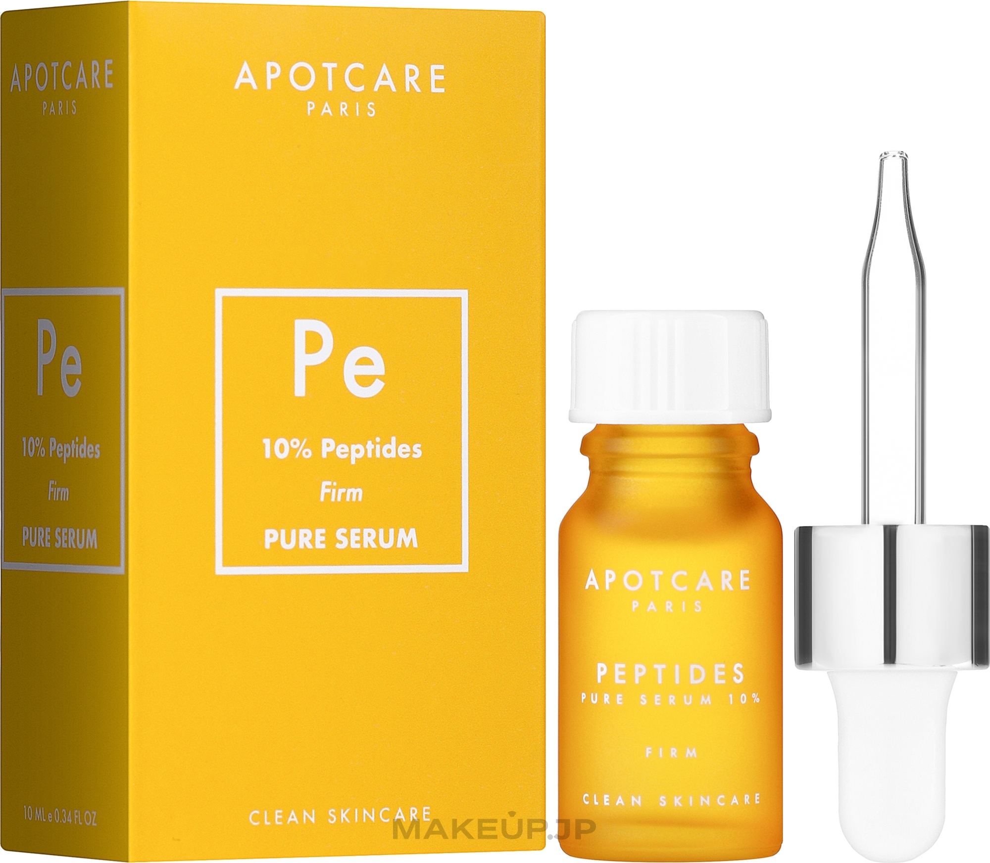 Face Serum - Apot.Care Peptides Pure Serum 10% Firm Clean Skincare — photo 10 ml