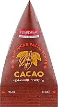 Fragrances, Perfumes, Cosmetics Cocoa Face Scrub - Purederm Black Sugar Facial Scrub Cacao