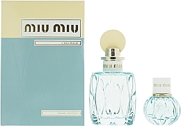 Fragrances, Perfumes, Cosmetics Miu Miu L’Eau Bleue - Set (edp/100ml + edp/20ml)