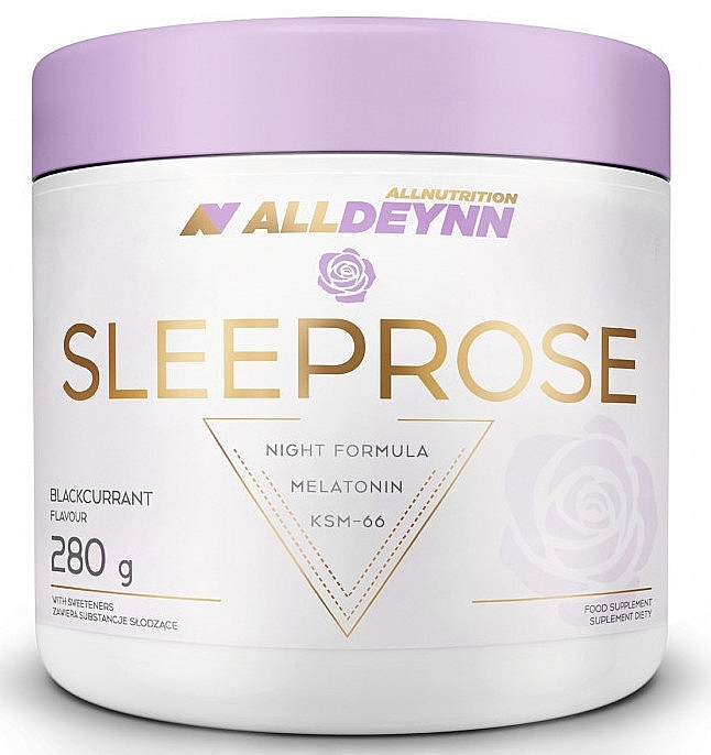 Black Currant Sleep Support Dietary Supplement - AllNutrition AllDeynn SleeProse Black Currant — photo N1