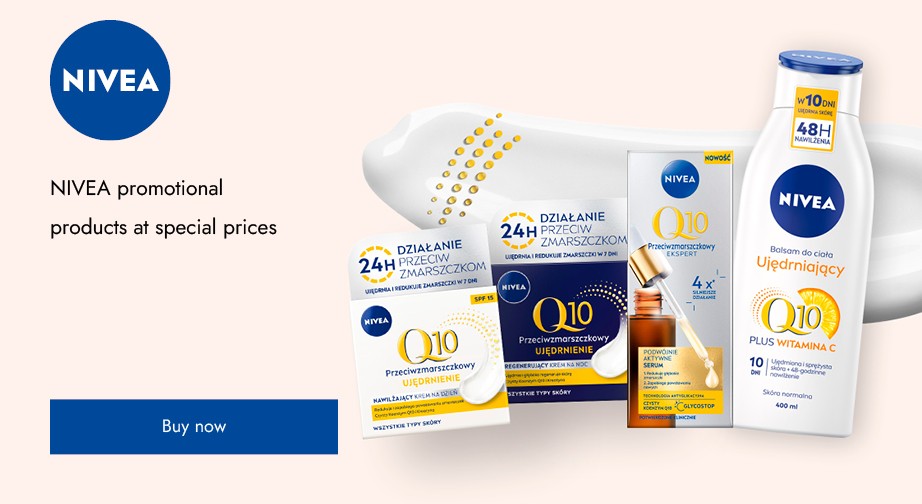 Discounts on NIVEA promotional range. Prices on the site already include a discount