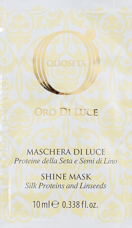 Shine Mask with Wheat Proteins & Linseed Extract - Barex Italiana Olioseta Oro Di Luce Shine Mask (prybka) — photo N1