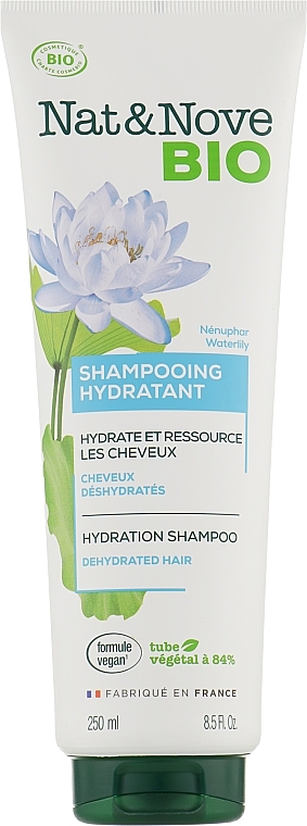 Moisturizing & Repairing Water Lily Shampoo - Eugene Perma Nat&Nove BIO — photo N1