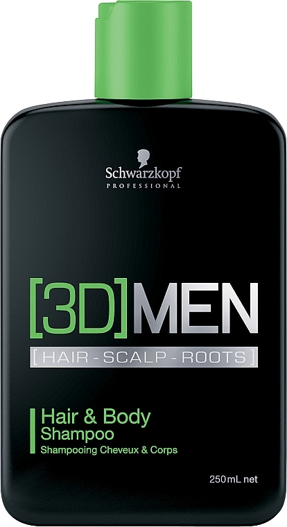 Hair and Body Shampoo - Schwarzkopf Professional 3D Mension Hair & Body Shampoo — photo N1