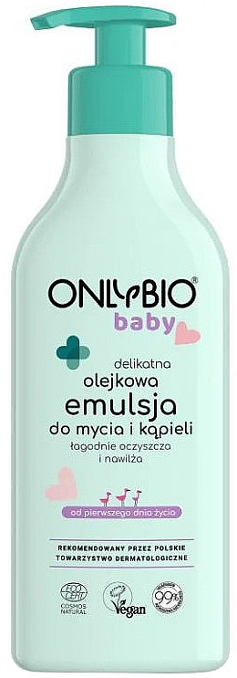 Gentle Oil-Based Washing and Bathing Emulsion for Babies from Day 1 - Only Bio Baby Delicate Oil Emulsion — photo N1