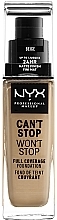 Fragrances, Perfumes, Cosmetics Foundation - NYX Professional Makeup Can't Stop Won't Stop Full Coverage Foundation