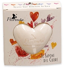 Fragrances, Perfumes, Cosmetics Natural Heart Soap - Florinda Vegetal Soap Handmade In Italy