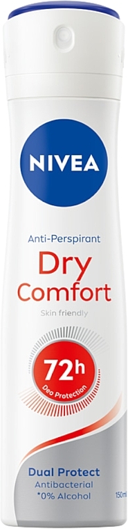 Deodorant Antiperspirant 'Protection & Comfort 72H' - Nivea Deodorant Dry Comfort Plus Spray — photo N1