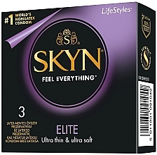 Condoms, 3 pcs - LifeStyles Skyn Elite — photo N1