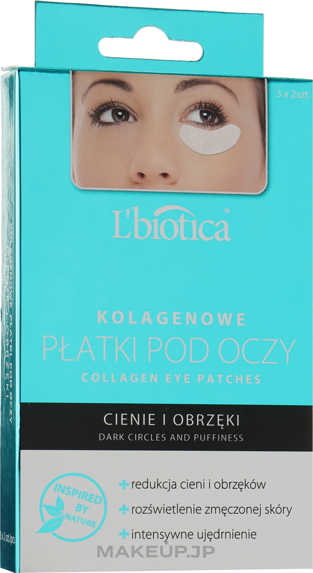 Anti Dark Circle & Puffiness Collagen Eye Pads - L'biotica Collagen Eye Pads Reduction Of Dark Circles And Puffiness — photo 6 szt.