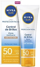 Face Sunscreen - Nivea Sun Facial Protection Medium Tone SPF 50 — photo N1