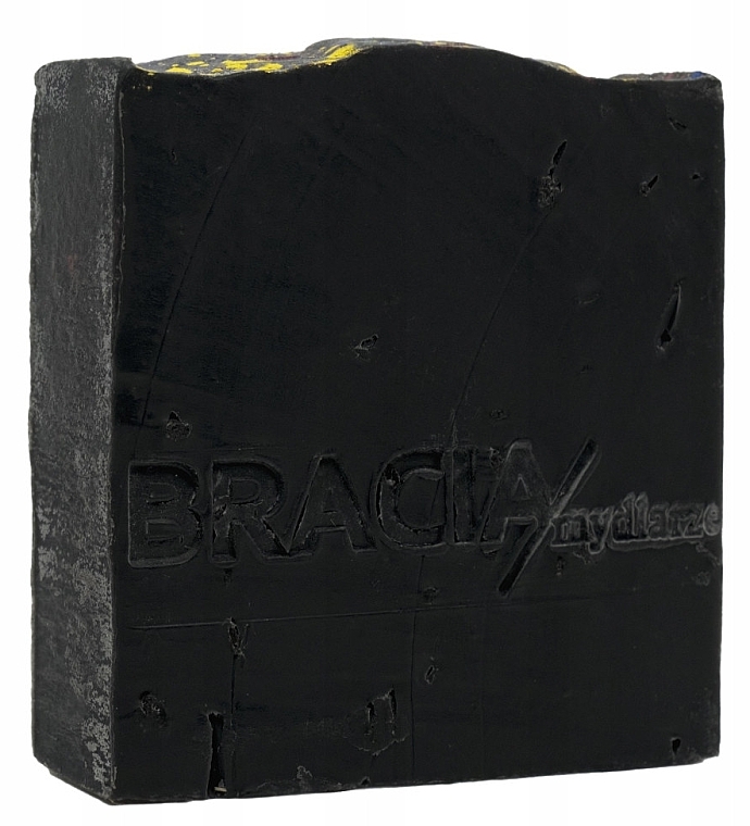 Charcoal, Coconut & Liquorice Solid Soap - Bracia Mydlarze Solid Soap Charcoal Coconut with Licorice — photo N2