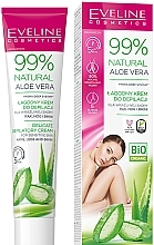 Fragrances, Perfumes, Cosmetics Delicate Depilatory Cream for Legs, Arms & Bikini Area - Eveline Natural Aloe Vera Depilatory Cream
