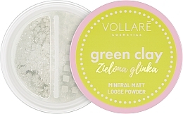 Fragrances, Perfumes, Cosmetics Green Clay Loose Powder - Vollare Mineral Matt Loose Powder Green Clay