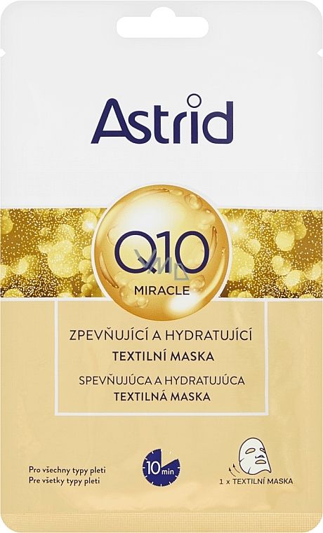 Moisturizing Face Mask - Astrid Q10 Miracle Firming And Hydrating Sheet Mask — photo N2