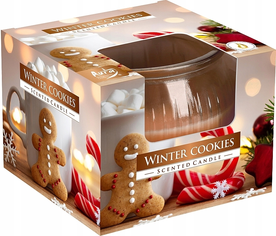 Winter Cookies Scented Candle in Glass - Bispol Scented Candle — photo N1