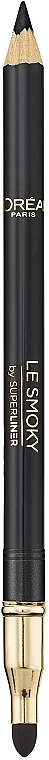 Eye Pencil - L'Oreal Paris Colour Riche LeSmoky Pencil Eyeliner & Smudger — photo N2