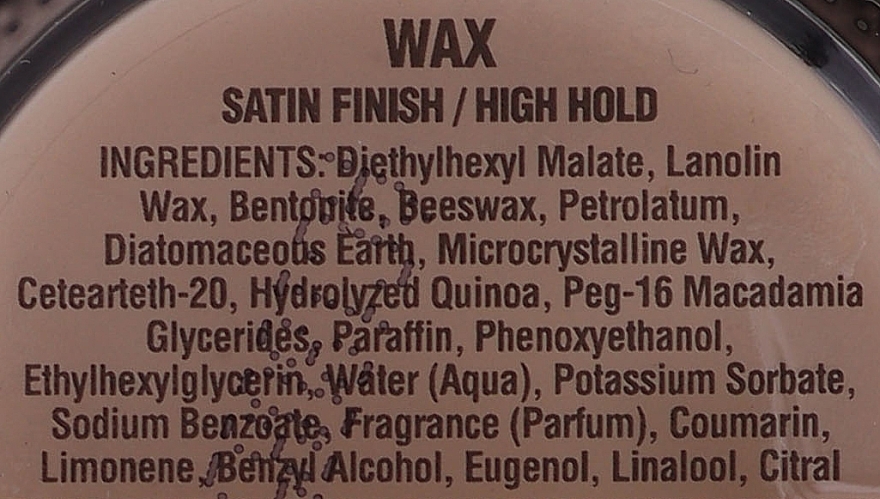 Hair Styling Wax - 18.21 Man Made Wax Sweet Tobacco Satin Finish / High Hold — photo N3