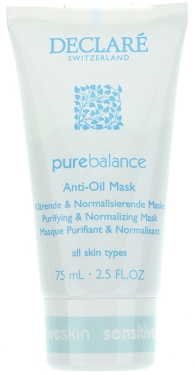 Anti-Oil Mask - Declare Pure Balance Anti-Oil Mask — photo N2