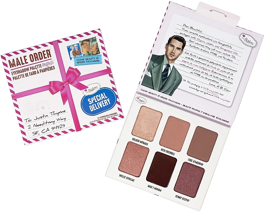 Eyeshadow Palette - theBalm Male Order Special Delivery Palette — photo N3