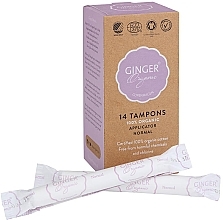 Fragrances, Perfumes, Cosmetics Tampons with Applicator "Normal", 14 pcs - Ginger Organic
