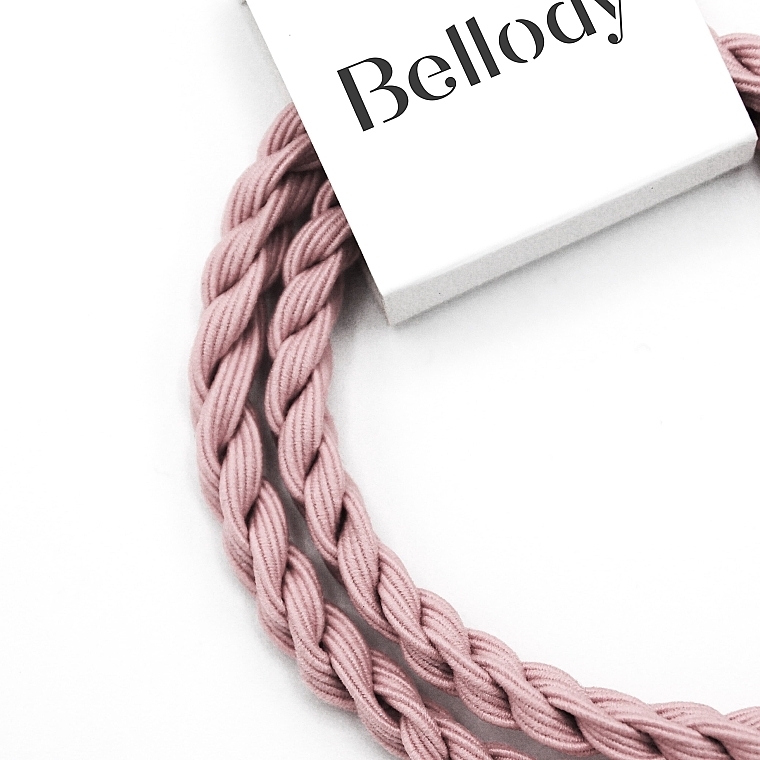 Elastic Hair Band, mellow rose, 4 pcs - Bellody Original Hair Ties — photo N3