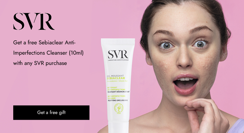 Buy any SVR products and get a free Sebiaclear Anti-Imperfections Cleanser (10ml)