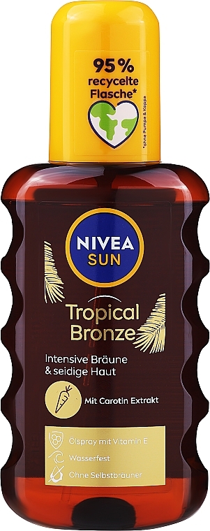 ブロンズ ボディ スプレー SPF 6 - NIVEA Sun トロピカル ブロンズ オイルスプレー SPF6 — photo N1