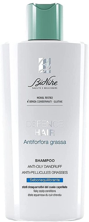 Anti-Danruff Shampoo for Oily Hair - BioNike Defence Hair Anti-Oily Dandruff Shampoo — photo N1