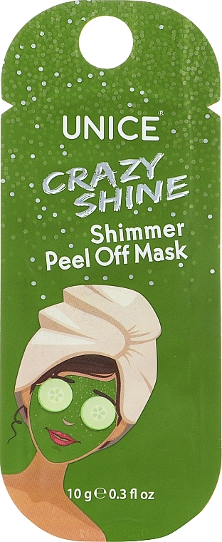 Smoothing Peel-Off Mask - Unice Crazy shine Shimmer Peel Off Mask — photo N1