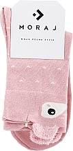 Fragrances, Perfumes, Cosmetics Women Long Socks with Forest Animals, pink - Moraj