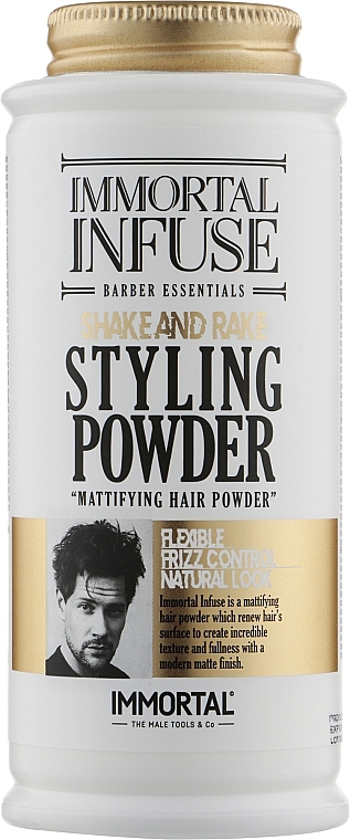 Mattifying Hair Powder - Immortal Infuse Volume-Styling Powder Wax — photo N1