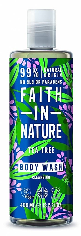 Tea Tree Shower Gel - Faith In Nature Tea Tree Body Wash — photo N1