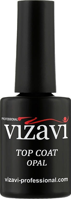 Shimmery Finish Coat without Sticky Layer - Vizavi Professional Top Coat Opal — photo N1