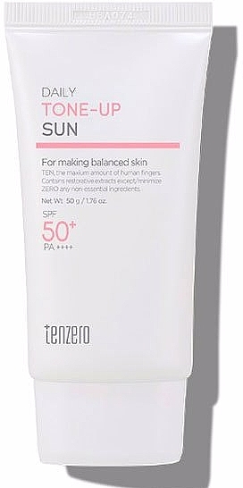 Toning Face Sunscreen - Tenzero Daily Tone Up Sun SPF 50+ Pa++++ — photo N1