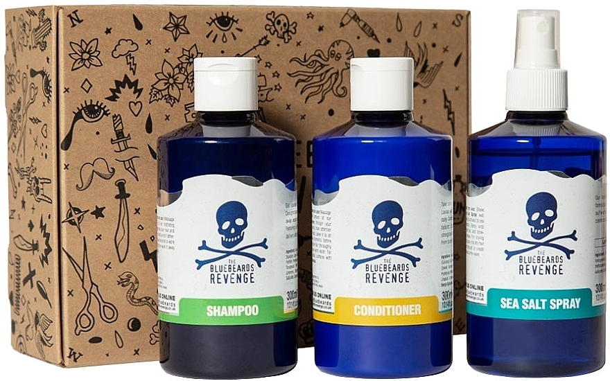 Set - The Bluebeards Revenge Shower & Styling Set (h/spray/300ml + shm/300ml + cond/300ml) — photo N4