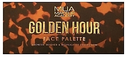 Makeup Palette - MUA Golden Hour Face Palette Bronze, Blush, Highlight — photo N1