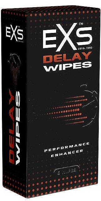 射精抑制ワイプ、6個 - EXS Delay Wipes — photo N1