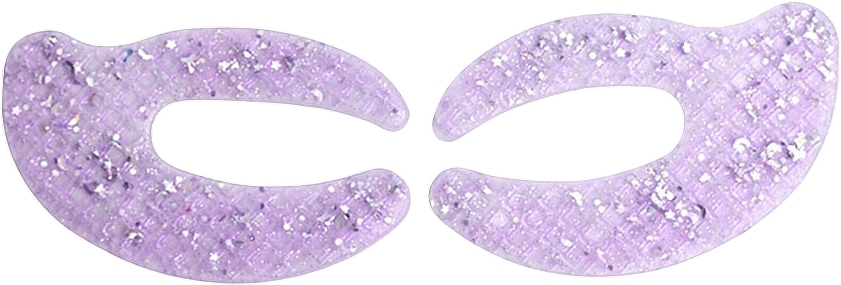 Glitter Hydrogel Eye Patches - IDC Institute C Shaped Glitter Hydrogel Eye Pad Purple — photo N2