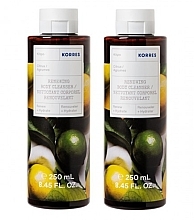 Fragrances, Perfumes, Cosmetics Set - Korres Body Cleancer Citrus (shower/gel 250ml + shower/gel 250ml)